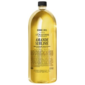 L'Occitane Cleansing And Softening Refillable Shower Oil с маслом миндаля