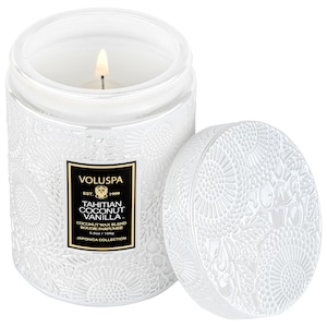 Tahitian Coconut Vanilla Glass Jar Candle