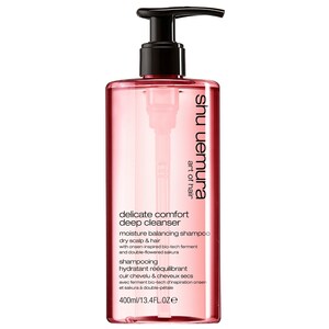 shu uemura очищающий шампунь Delicate Comfort для сухой кожи головы и волос