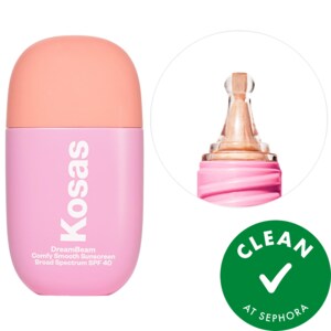 Минеральный солнцезащитный крем DreamBeam Silicone-Free SPF 40 с керамидами и пептидами