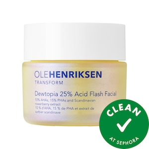 Dewtopia 25% AHA + PHA Flash Facial Exfoliating Face Mask