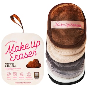 MakeUp Eraser® Neutrals набор многоразовых средств для снятия макияжа на 7 дней