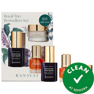 Royal Trio Bestsellers Set with Clinically Tested Anti-Aging Skincare and Jasmine Hair Serum
