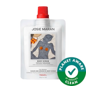 Скраб для тела JOSIE MARAN Topless Tangerine - Argan Oil + Sugar Balm Refillable Exfoliating Body Scrub Jar
