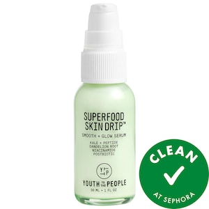 Youth To The People Superfood Skin Drip Smooth + Glow Barrier Serum с пептидами и ниацинамидом