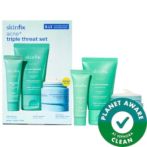 Skinfix набор acne+ triple threat с салициловой кислотой (BHA) + ниацинамидом с B-L3™
