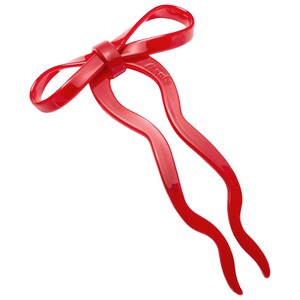 Заколка для волос Large Red Bow Hair Pin