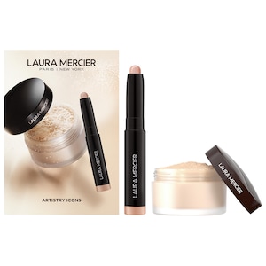 Laura Mercier Набор рассыпчатой пудры и теней для век Mini Artistry Icons
