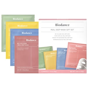 Набор масок Biodance Real Deep Mask для ухода за порами и увлажнения, 4 шт