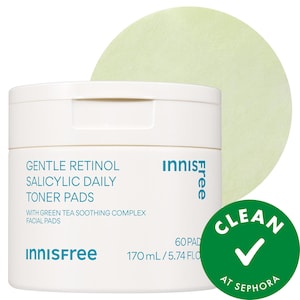 Daily Korean Gentle Retinol + Salicylic Acid Soothing Toner Pads for Acne-Prone Skin​