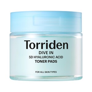 Тонер-пэды Torriden DIVE IN 5D с гиалуроновой кислотой для глубокого увлажнения и эксфолиации