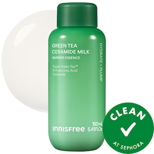 Тонизирующая корейская молочная сыворотка innisfree Green Tea Ceramide для увлажнения и восстановления барьера кожи
