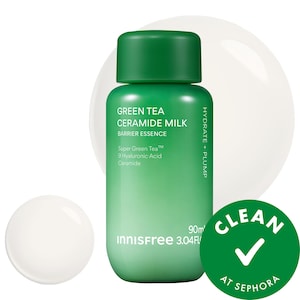 Тонизирующая корейская молочная сыворотка innisfree Green Tea Ceramide для увлажнения и восстановления барьера кожи