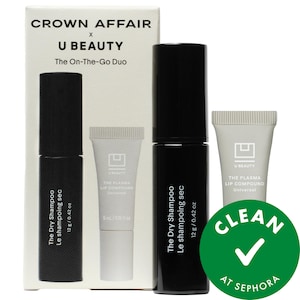 Crown Affair x U Beauty набор: мини-сухой шампунь и плазматический бальзам для губ