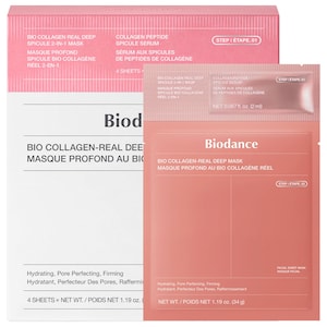 Biodance Bio Collagen Real Deep Spicule 2 Step Mask - 4 Pack for Glow & Pore Care