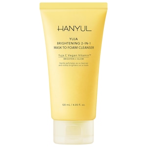 Korean Yuja Brightening 2-in-1 Mask to Foam Cleanser with Vitamin C + Niacinamide
