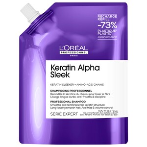 Keratin Alpha Sleek Anti-Frizz Shampoo for Smooth Hair