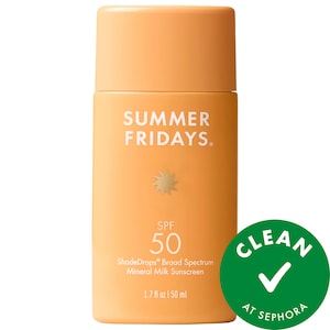 Summer Fridays ShadeDrops солнцезащитное средство широкого спектра SPF 50, минеральное молочко