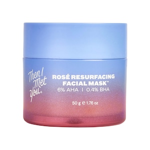 Rosé Resurfacing & Brightening BHA + AHA Facial Mask for Minimized Pores