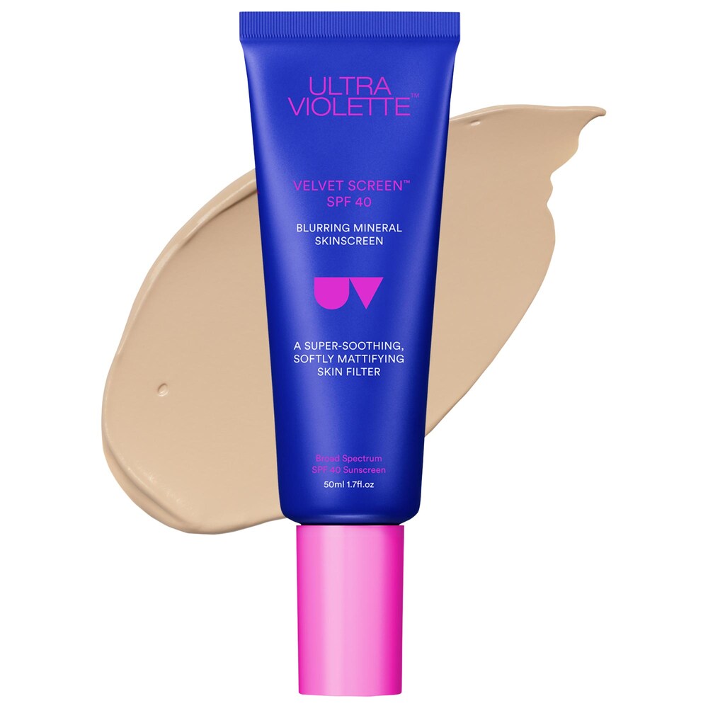 Velvet Screen SPF 40 100% минеральный цинковый оксид матирующий солнцезащитный крем для лица