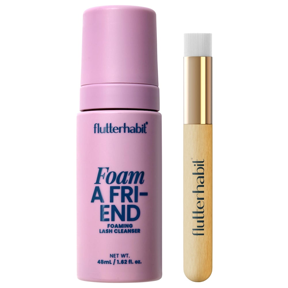 FlutterHabit Foam a Friend пенящийся очиститель для ресниц с кисточкой