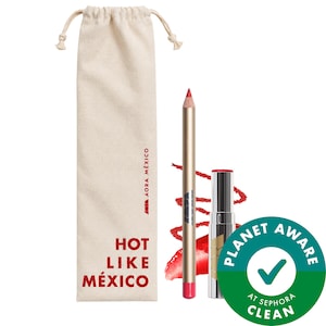 ACARÍCIAME MÁS Chili-infused Solid Lip Serum & HÁBLAME Longwear Lip Liner Duo