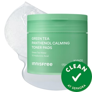 innisfree Корейские очищающие тканевые диски с зеленым чаем, гиалуроновой кислотой и пантенолом
