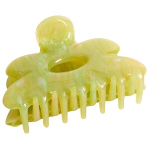 Flower Hair Claw Clip in Jade Swirl