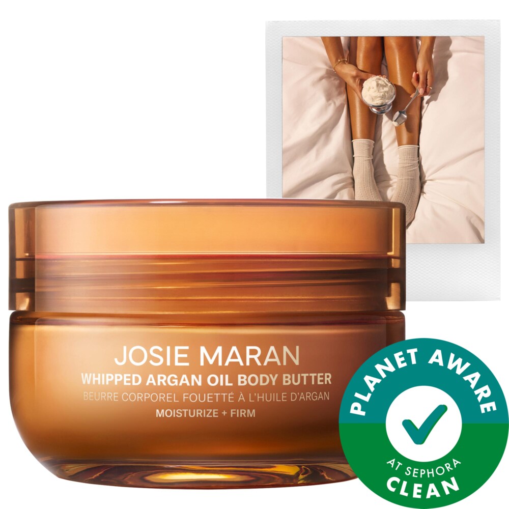 JOSIE MARAN, крем для тела Whipped Argan Oil, Whipped Vanilla Milk + Cashmere Musk