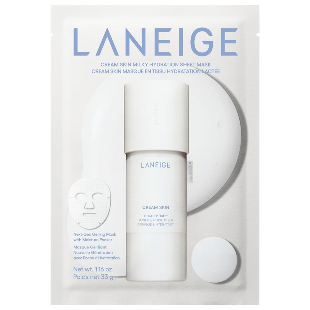 Тканевая маска Cream Skin Milky Hydration с керамидами и пептидами