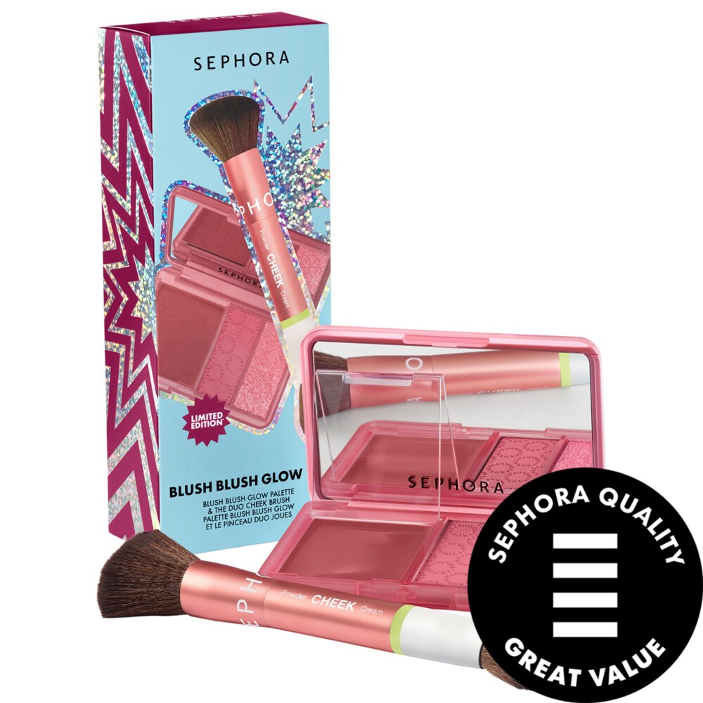 Blush Blush Glow Cheek Palette & Brush Set