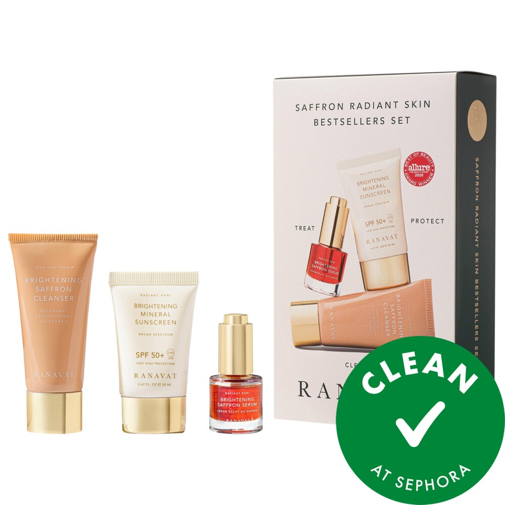 Подарочный набор средств по уходу за кожей Saffron Radiant Bestsellers от RANAVAT