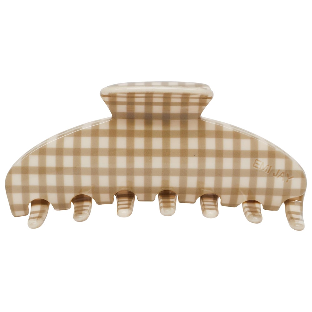 Заколка-краб Big Effing Clip® в оттенке Gingerbread Gingham