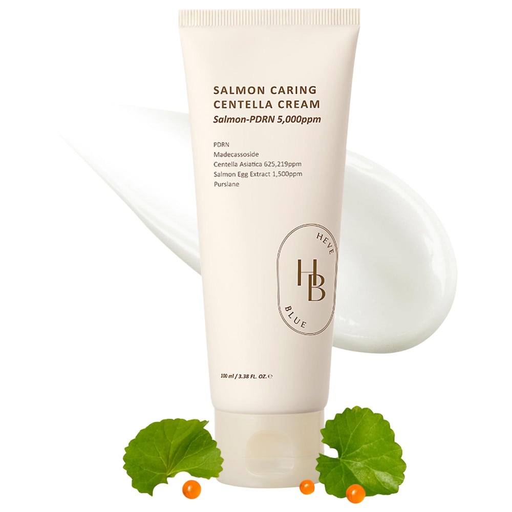 Крем Salmon Caring Centella с Salmon PDRN HEVEBLUE