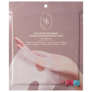 HEVEBLUE маска для лица Pot Pore Peptamin Hydro Collagen 4 шт