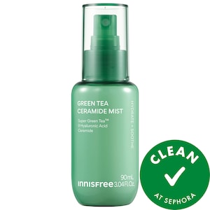Туман innisfree с зеленым чаем, церамидами и гиалуроновой кислотой для снятия покраснений и успокоения