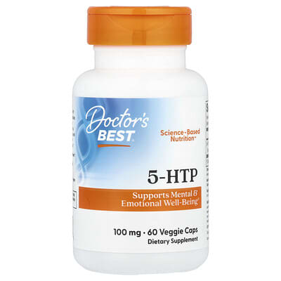5-HTP, 100 mg, 60 вегетарианских капсул