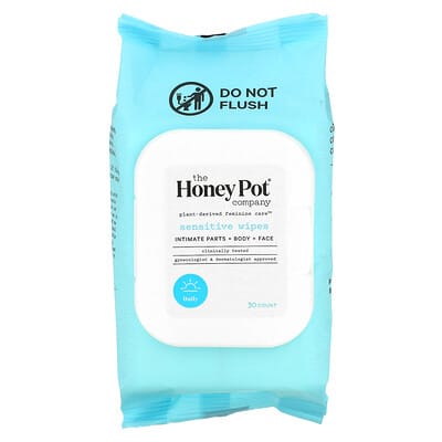 The Honey Pot Company влажные салфетки Sensitive, 30 шт.