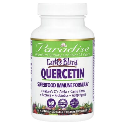 Earth's Blend, Quercetin, 90 вегетарианских капсул