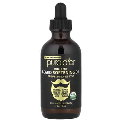 Органическое масло для смягчения бороды, Original Sandalwood, 4 fl oz (118 ml)