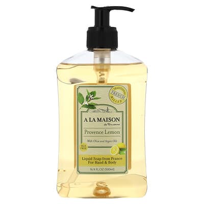 Liquid Soap For Hand & Body, Provence Lemon, 16.9 fl oz (500 ml)