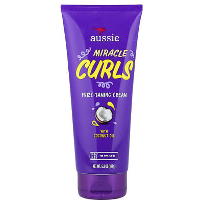 Miracle Curls, Frizz-Taming Cream with Coconut Oil, 6.8 oz (193 g)