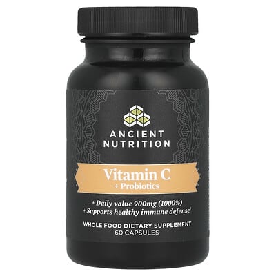 Vitamin C + Probiotics, 60 Capsules