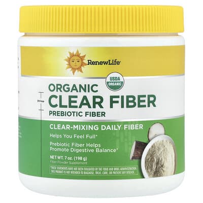 Пребиотик Renew Life Organic Clear Fiber, 7 oz (198 g)