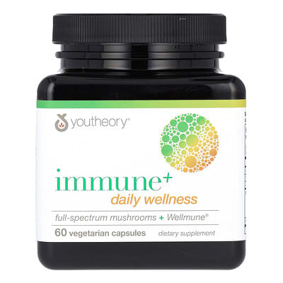 Youtheory Immune+ Daily Wellness, 60 вегетарианских капсул
