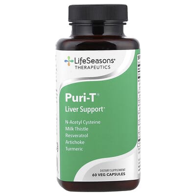 Puri-T®, поддержка печени, 60 веганских капсул