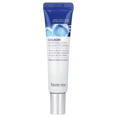 Farmstay Collagen Water Full Moist ролик-сыворотка для кожи вокруг глаз, 0.84 fl oz (25 ml)