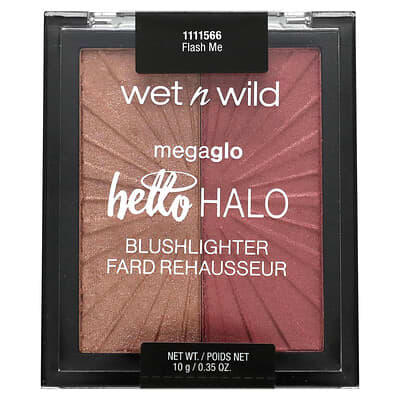 Румяна-хайлайтер MegaGlo, Hello Halo Blushlighter, 1111566 Flash Me, 0.35 oz (10 g)