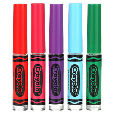 Crayola, Liquid Lip Gloss, Variety Pack, 5 Pack, 0.45 fl oz (14 ml)