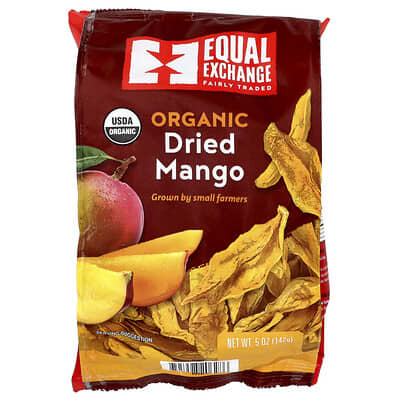 Equal Exchange Органическое сушеное манго 5 oz (142 g)